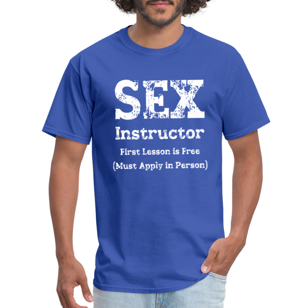 Sex Instructor T-Shirt - royal blue