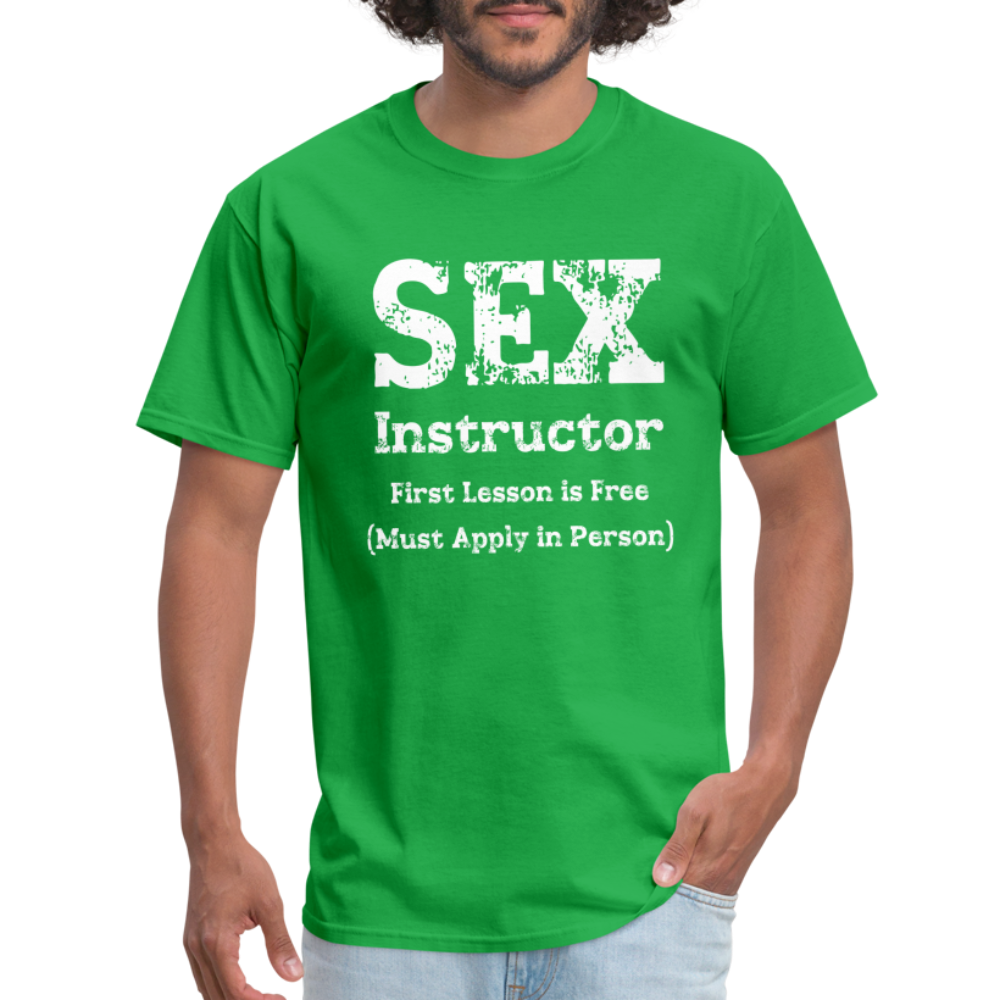 Sex Instructor T-Shirt - bright green