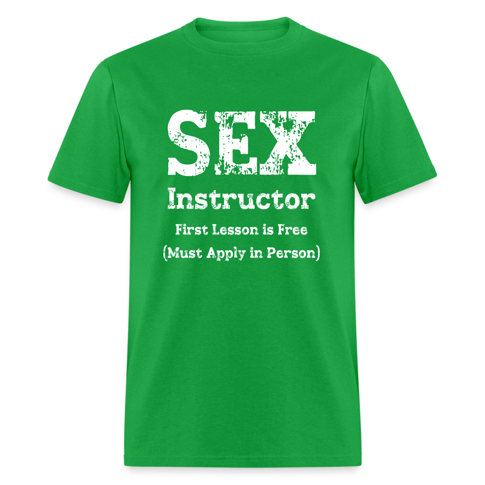 Sex Instructor T-Shirt - bright green