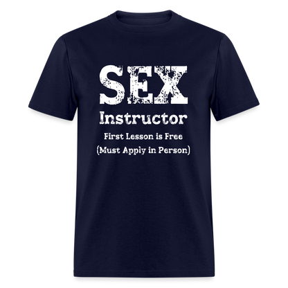 Sex Instructor T-Shirt - navy