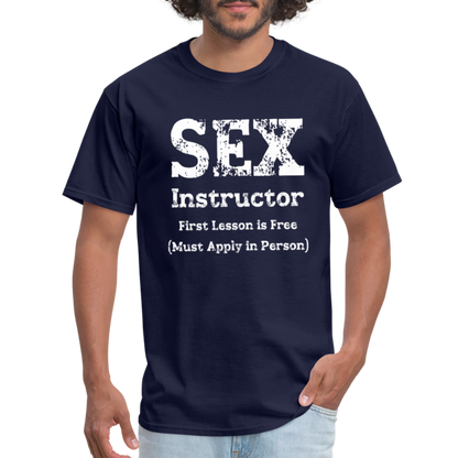 Sex Instructor T-Shirt - navy