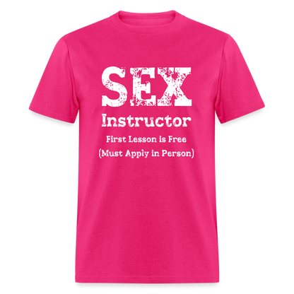 Sex Instructor T-Shirt - fuchsia