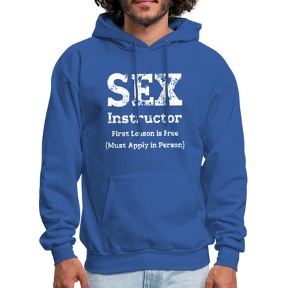 Sex Instructor Hoodie - royal blue