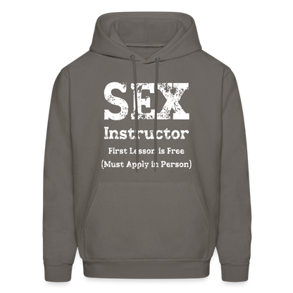 Sex Instructor Hoodie - asphalt gray