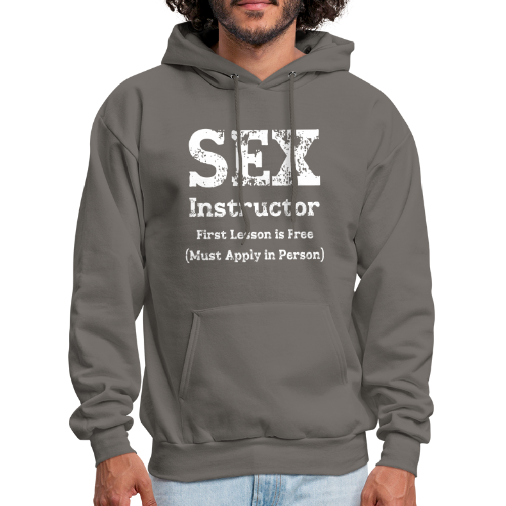 Sex Instructor Hoodie - asphalt gray