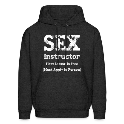 Sex Instructor Hoodie - charcoal grey