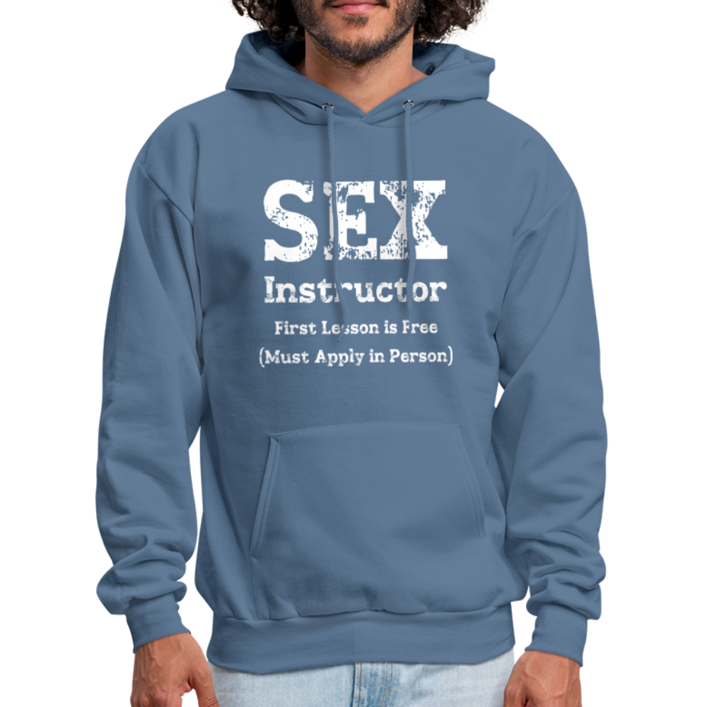 Sex Instructor Hoodie - denim blue