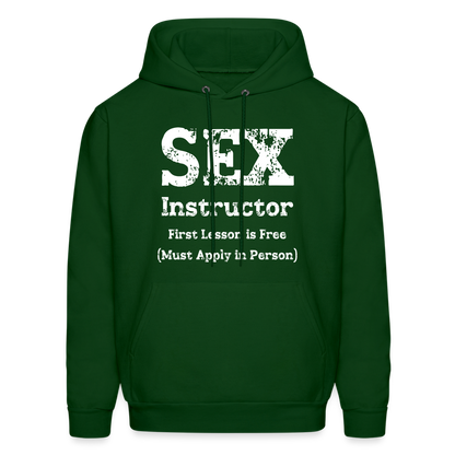 Sex Instructor Hoodie - forest green