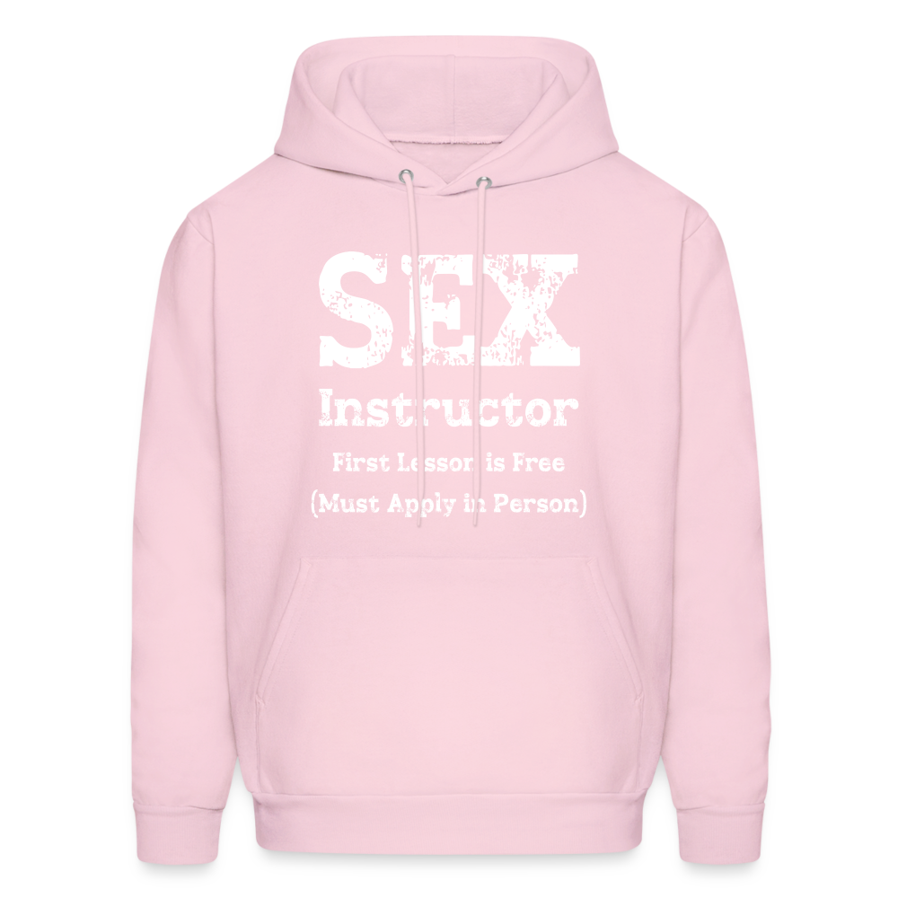 Sex Instructor Hoodie - pale pink