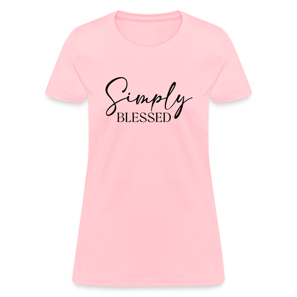 Simply Blessed Women's T-Shirt - Color: heather gray