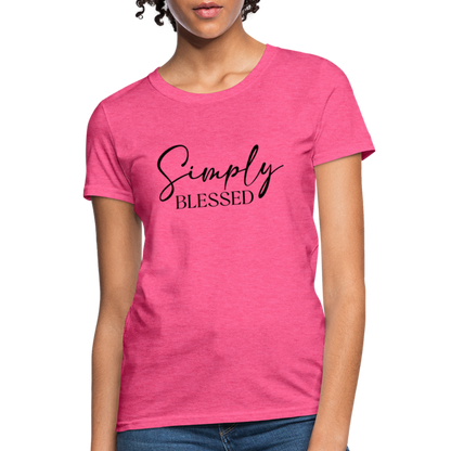 Simply Blessed Women's T-Shirt - Color: heather gray