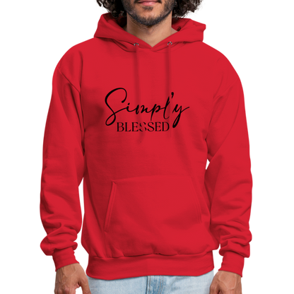 Simply Blessed Hoodie - Color: red