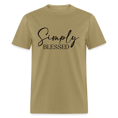 Simply Blessed T-Shirt - Color: sage