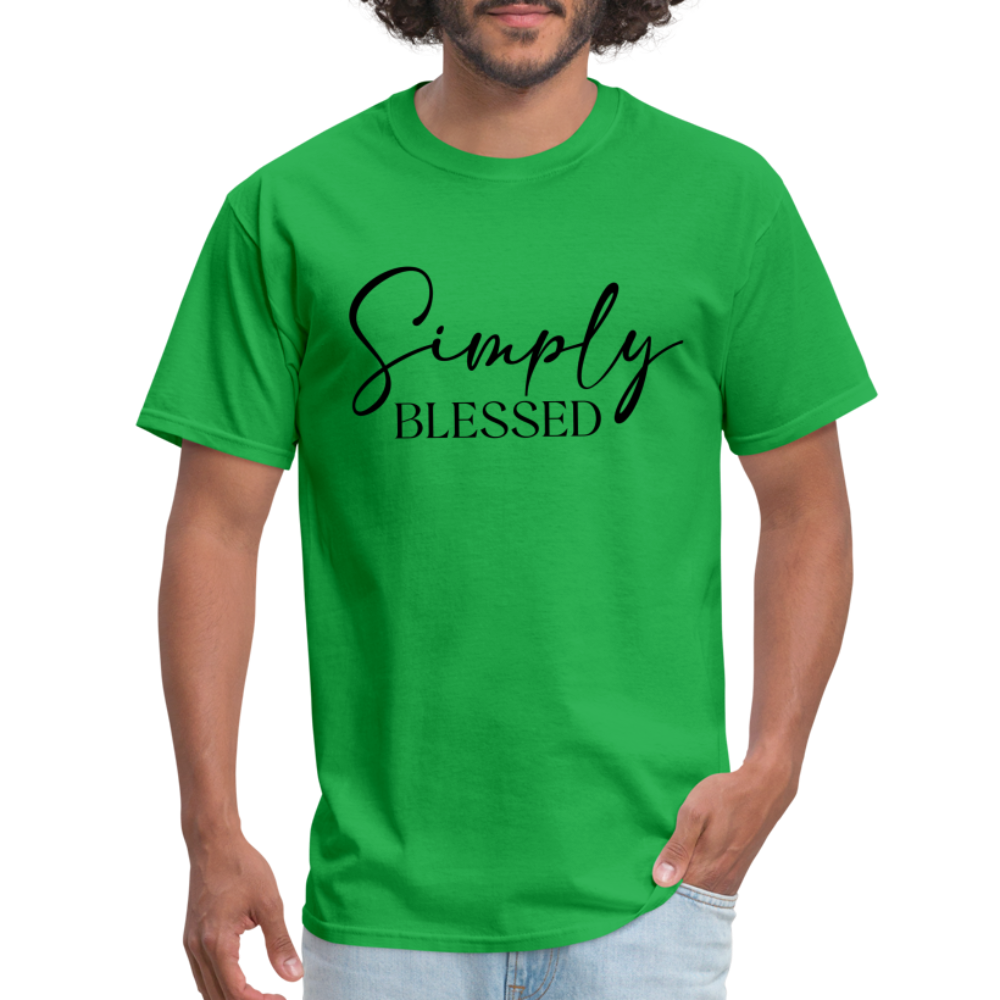 Simply Blessed T-Shirt - Color: sage