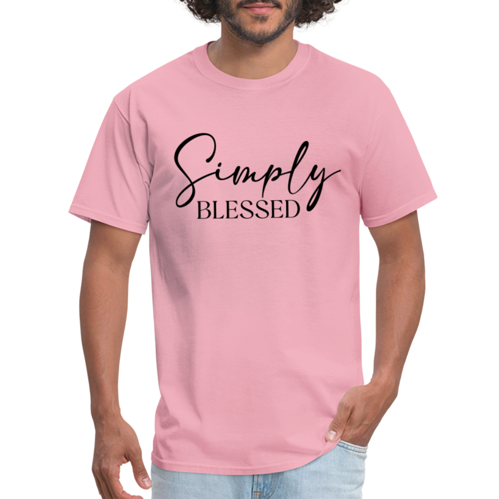 Simply Blessed T-Shirt - Color: pink