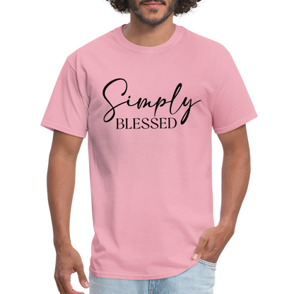 Simply Blessed T-Shirt - Color: pink