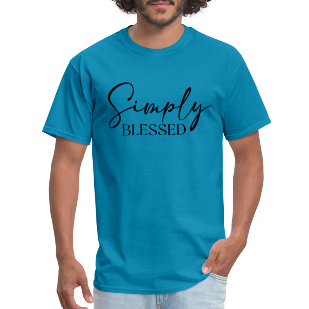 Simply Blessed T-Shirt - Color: turquoise