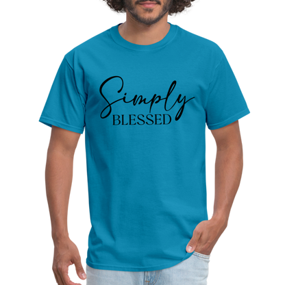 Simply Blessed T-Shirt - Color: turquoise