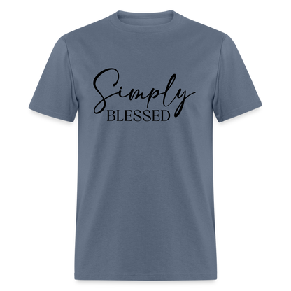 Simply Blessed T-Shirt - Color: denim