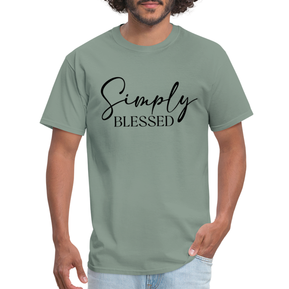 Simply Blessed T-Shirt - Color: sage