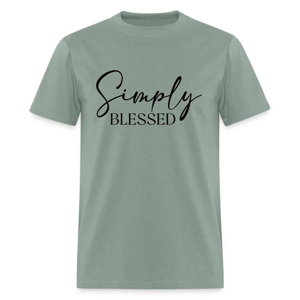 Simply Blessed T-Shirt - Color: sage