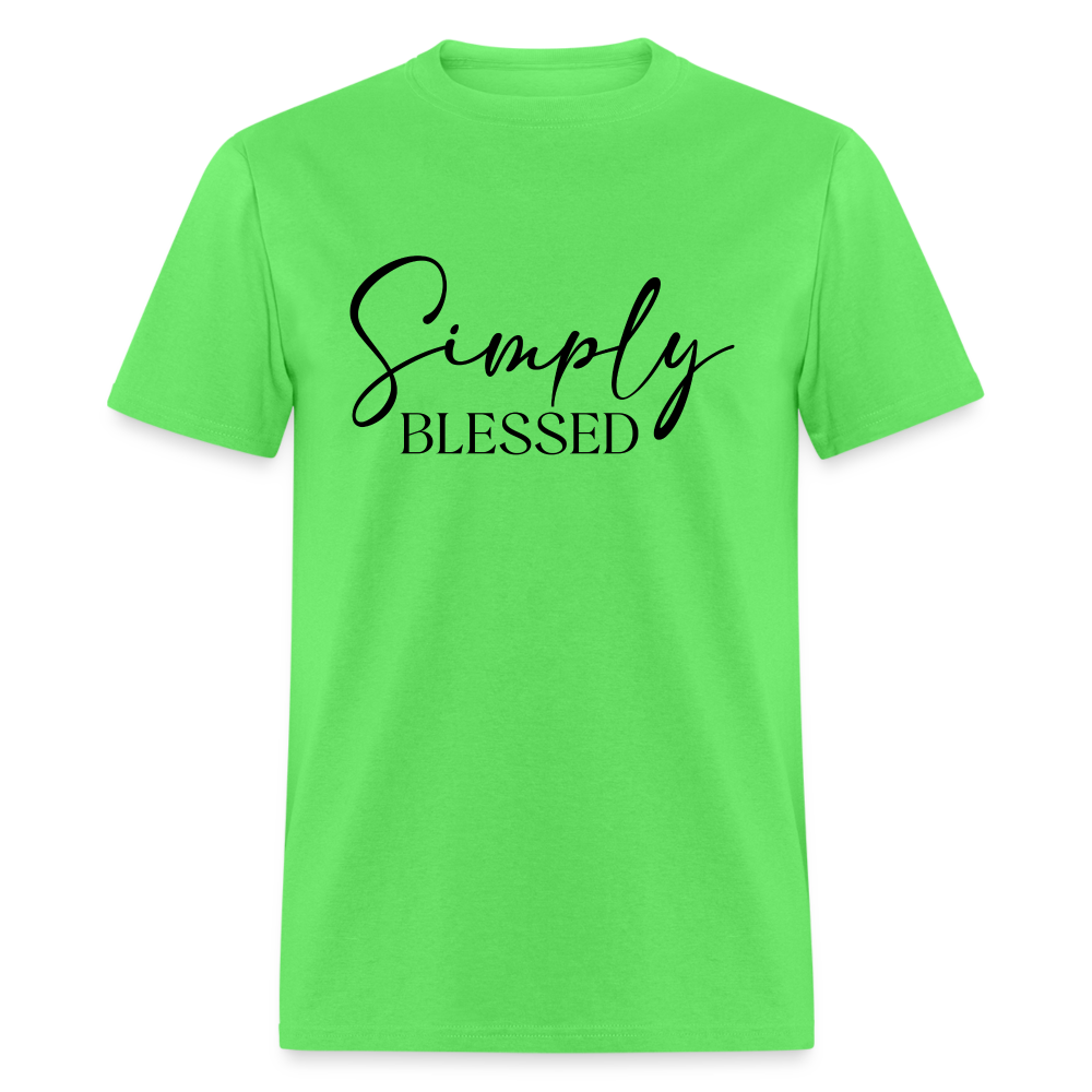 Simply Blessed T-Shirt - Color: kiwi