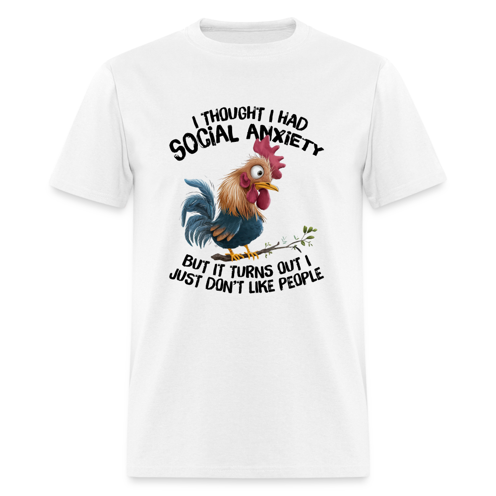 Turns Out I Just Don't Lie People T-Shirt (Funny Chicken Tee) - white