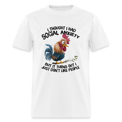 Turns Out I Just Don't Lie People T-Shirt (Funny Chicken Tee) - white