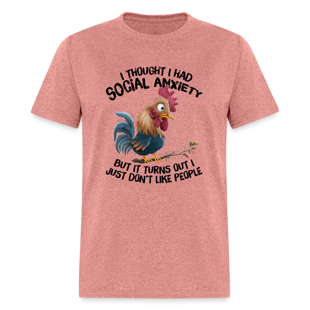 Turns Out I Just Don't Lie People T-Shirt (Funny Chicken Tee) - heather mauve