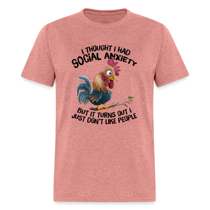 Turns Out I Just Don't Lie People T-Shirt (Funny Chicken Tee) - heather mauve