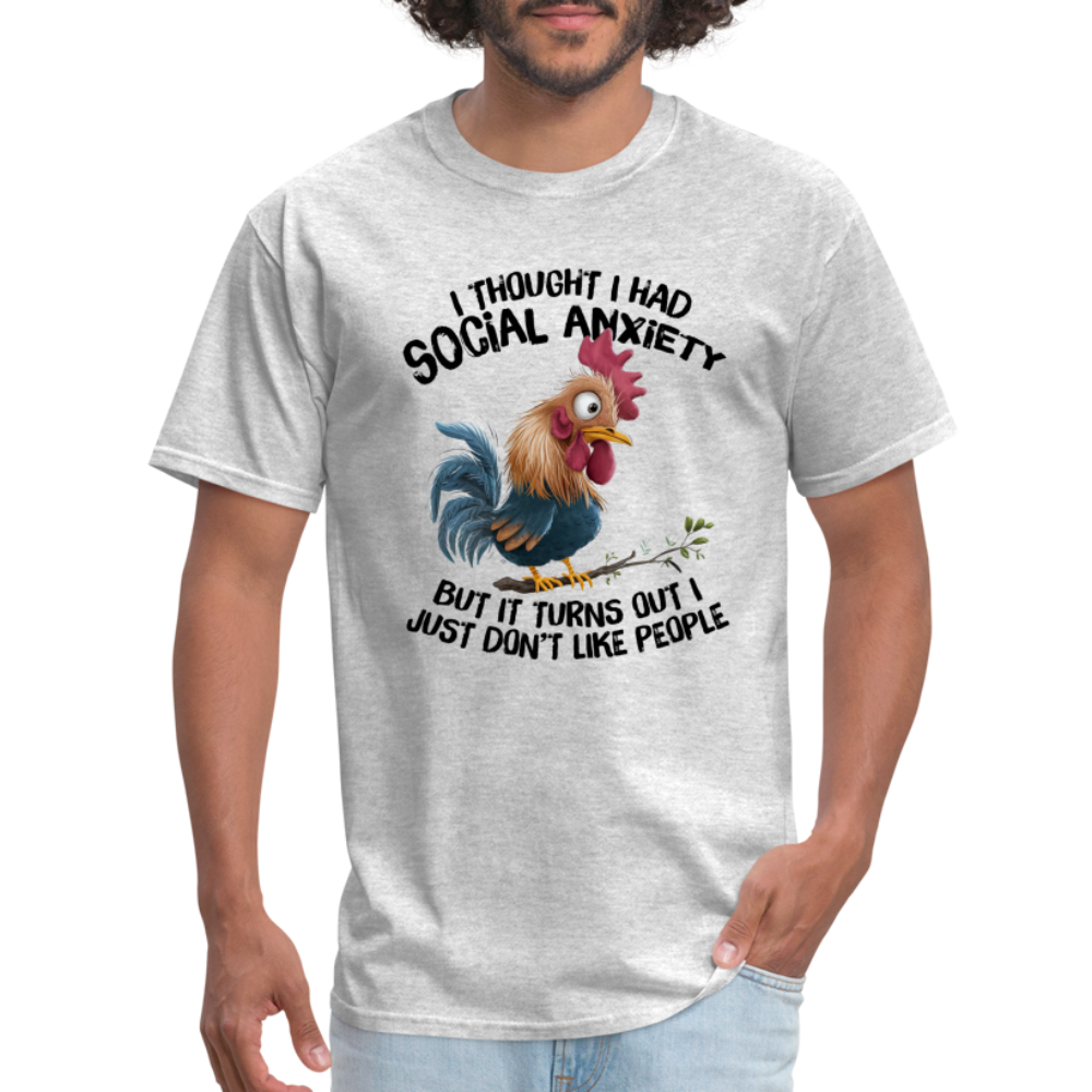 Turns Out I Just Don't Lie People T-Shirt (Funny Chicken Tee) - heather gray