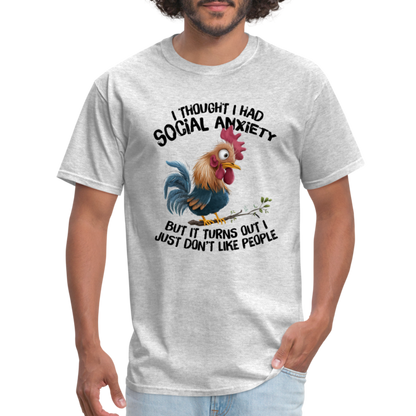 Turns Out I Just Don't Lie People T-Shirt (Funny Chicken Tee) - heather gray