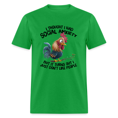 Turns Out I Just Don't Lie People T-Shirt (Funny Chicken Tee) - bright green