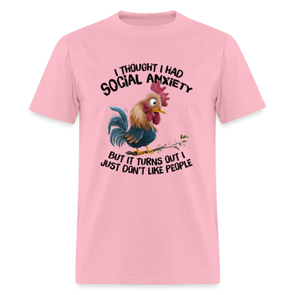 Turns Out I Just Don't Lie People T-Shirt (Funny Chicken Tee) - pink