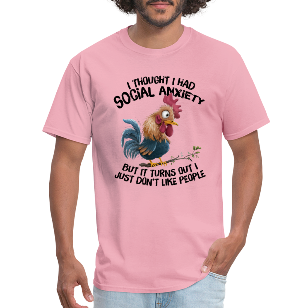 Turns Out I Just Don't Lie People T-Shirt (Funny Chicken Tee) - pink