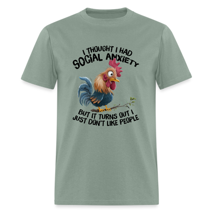 Turns Out I Just Don't Lie People T-Shirt (Funny Chicken Tee) - sage