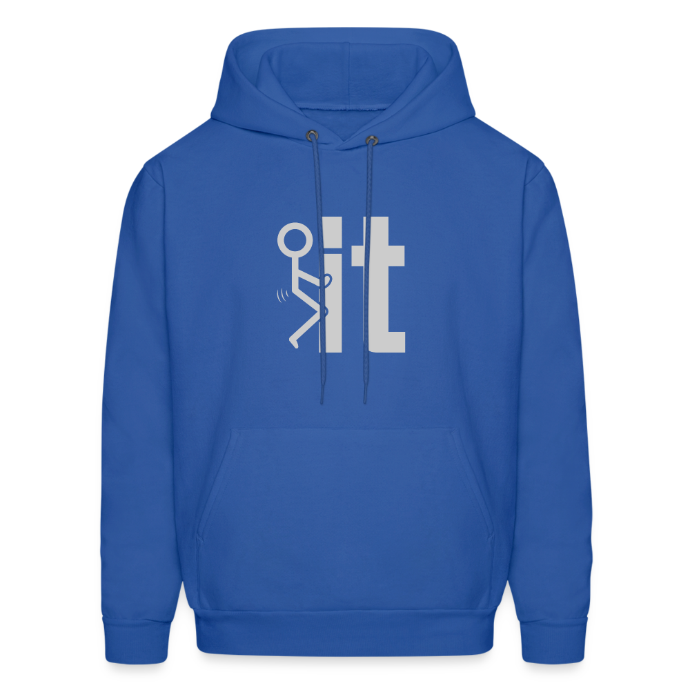 F it Hoodie (Funny & Carefree) - Color: charcoal grey