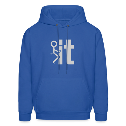 F it Hoodie (Funny & Carefree) - Color: charcoal grey