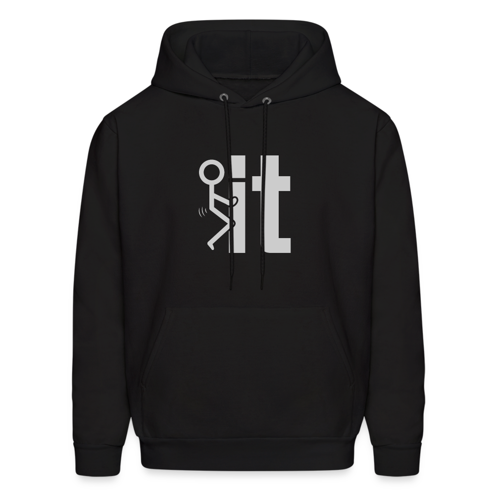 F it Hoodie (Funny & Carefree) - Color: charcoal grey