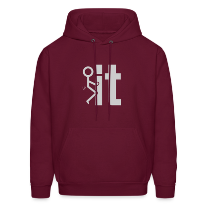 F it Hoodie (Funny & Carefree) - Color: charcoal grey