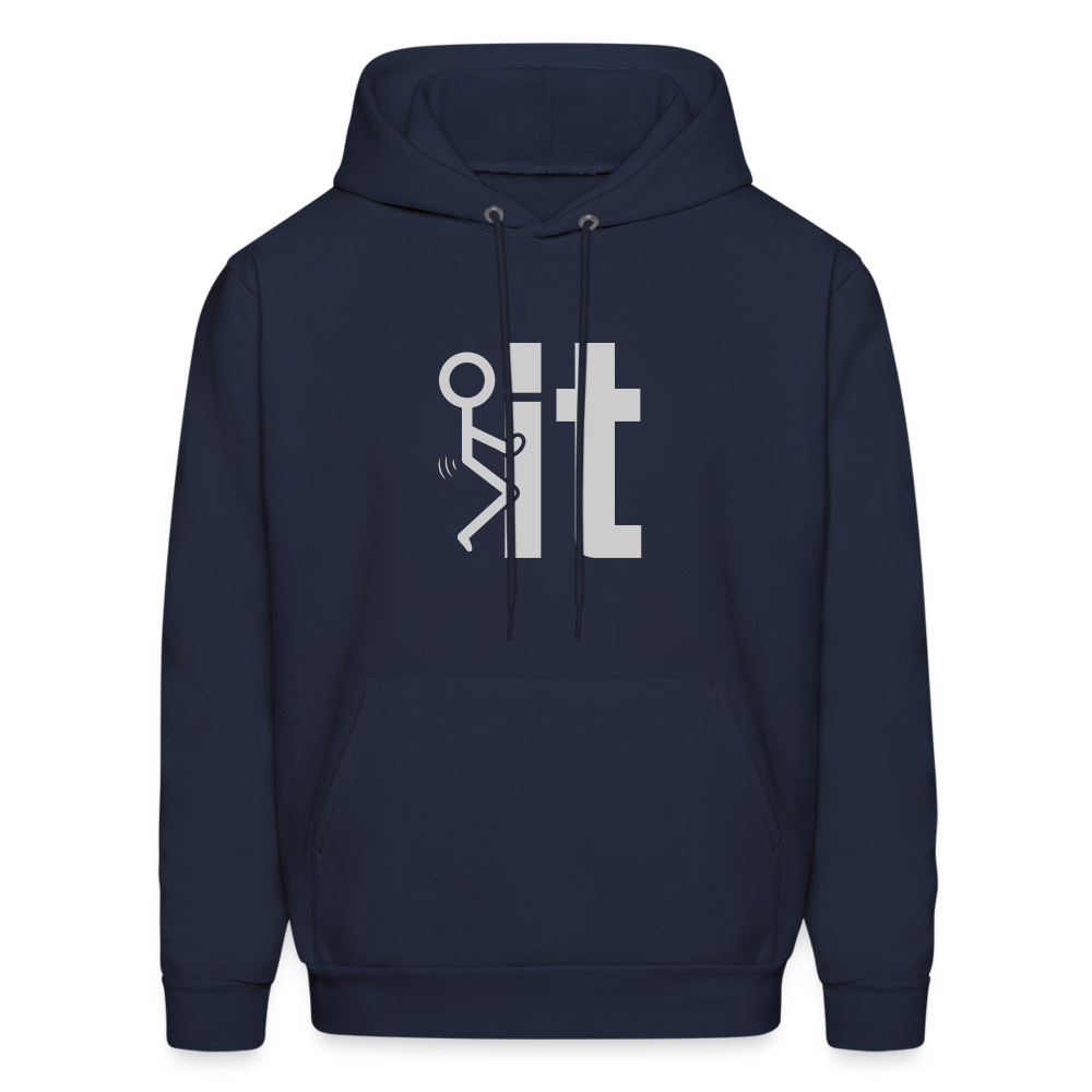 F it Hoodie (Funny & Carefree) - Color: charcoal grey