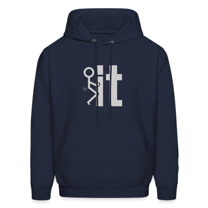 F it Hoodie (Funny & Carefree) - Color: charcoal grey