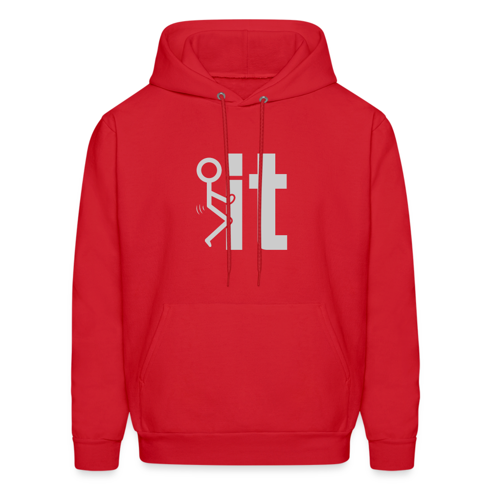 F it Hoodie (Funny & Carefree) - Color: red