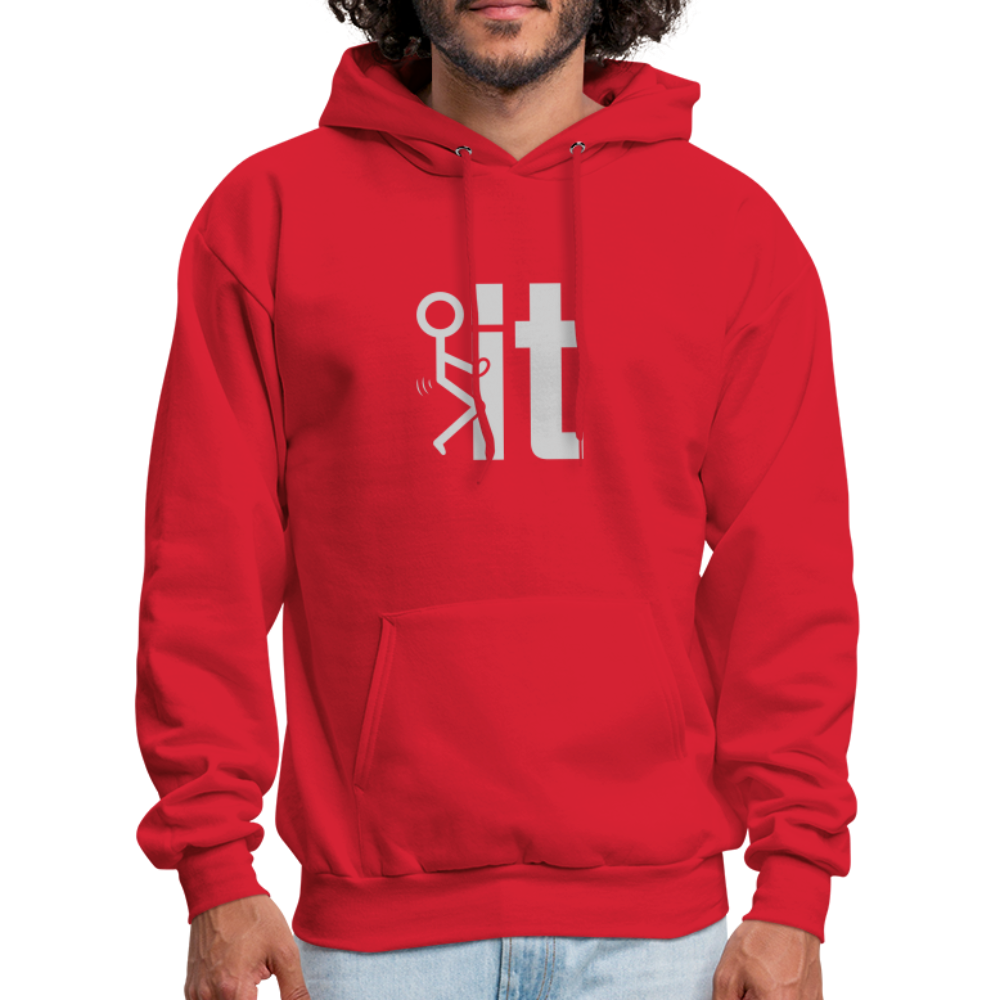 F it Hoodie (Funny & Carefree) - Color: charcoal grey