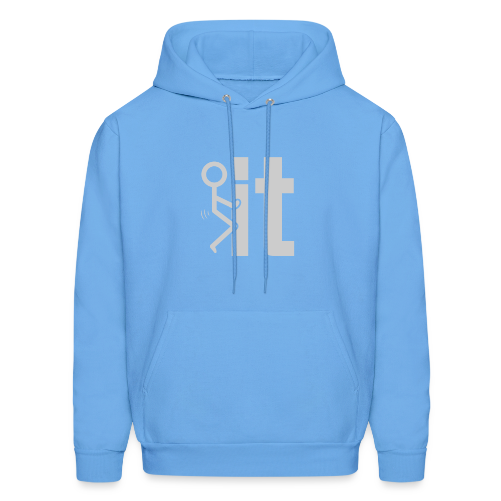 F it Hoodie (Funny & Carefree) - Color: carolina blue