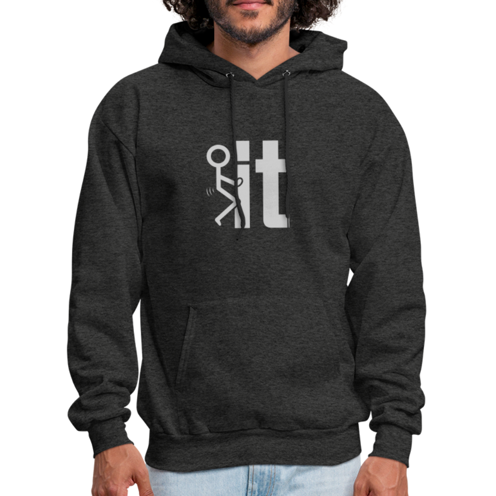 F it Hoodie (Funny & Carefree) - Color: charcoal grey