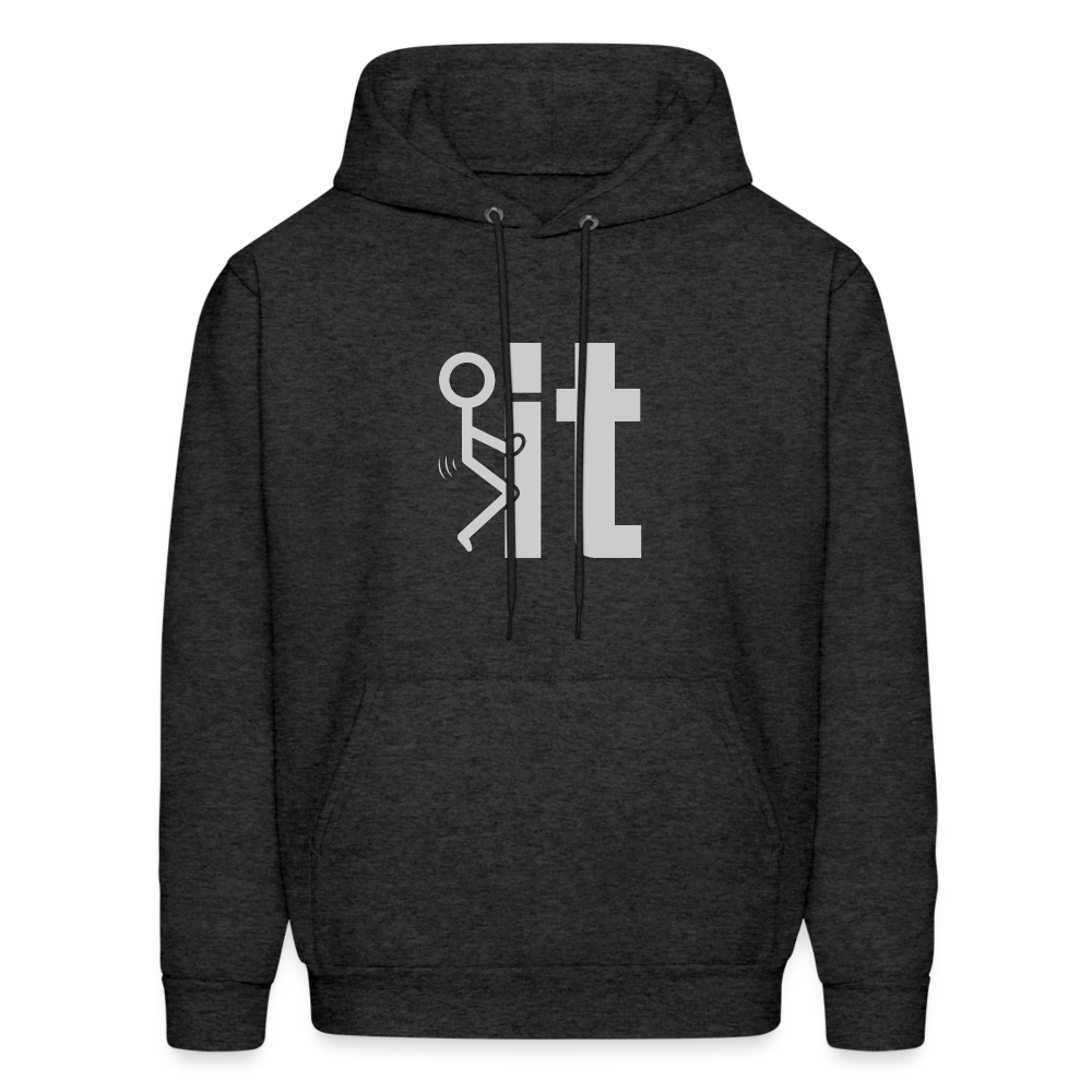 F it Hoodie (Funny & Carefree) - Color: charcoal grey