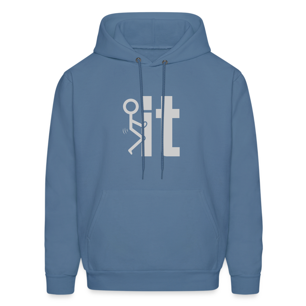 F it Hoodie (Funny & Carefree) - Color: charcoal grey