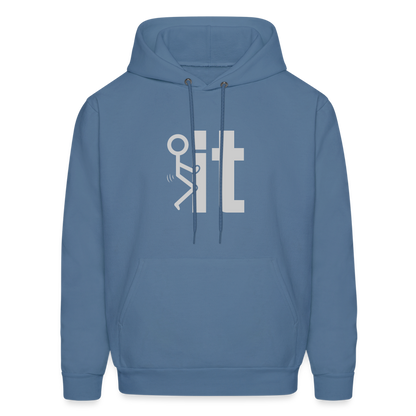 F it Hoodie (Funny & Carefree) - Color: charcoal grey