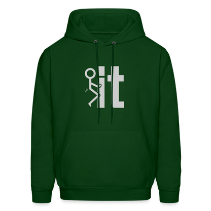 F it Hoodie (Funny & Carefree) - Color: forest green